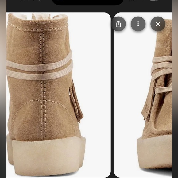 Clark’s Wallabees Boot - Suede & Shearling - Picture 3 of 3